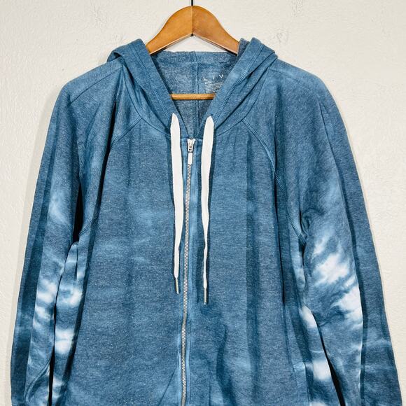 NEW! Lane Bryant Livi Activewear Jacket Full Zip Navy Pockets Hooded - 22/24 - Picture 2 of 5